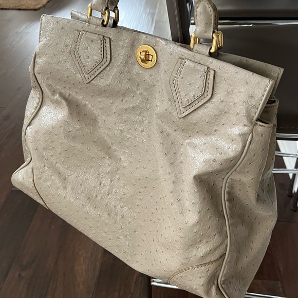 Marc by Marc Jacobs ostrich-embossed leather bag. PERFECT condition. - Picture 3 of 15